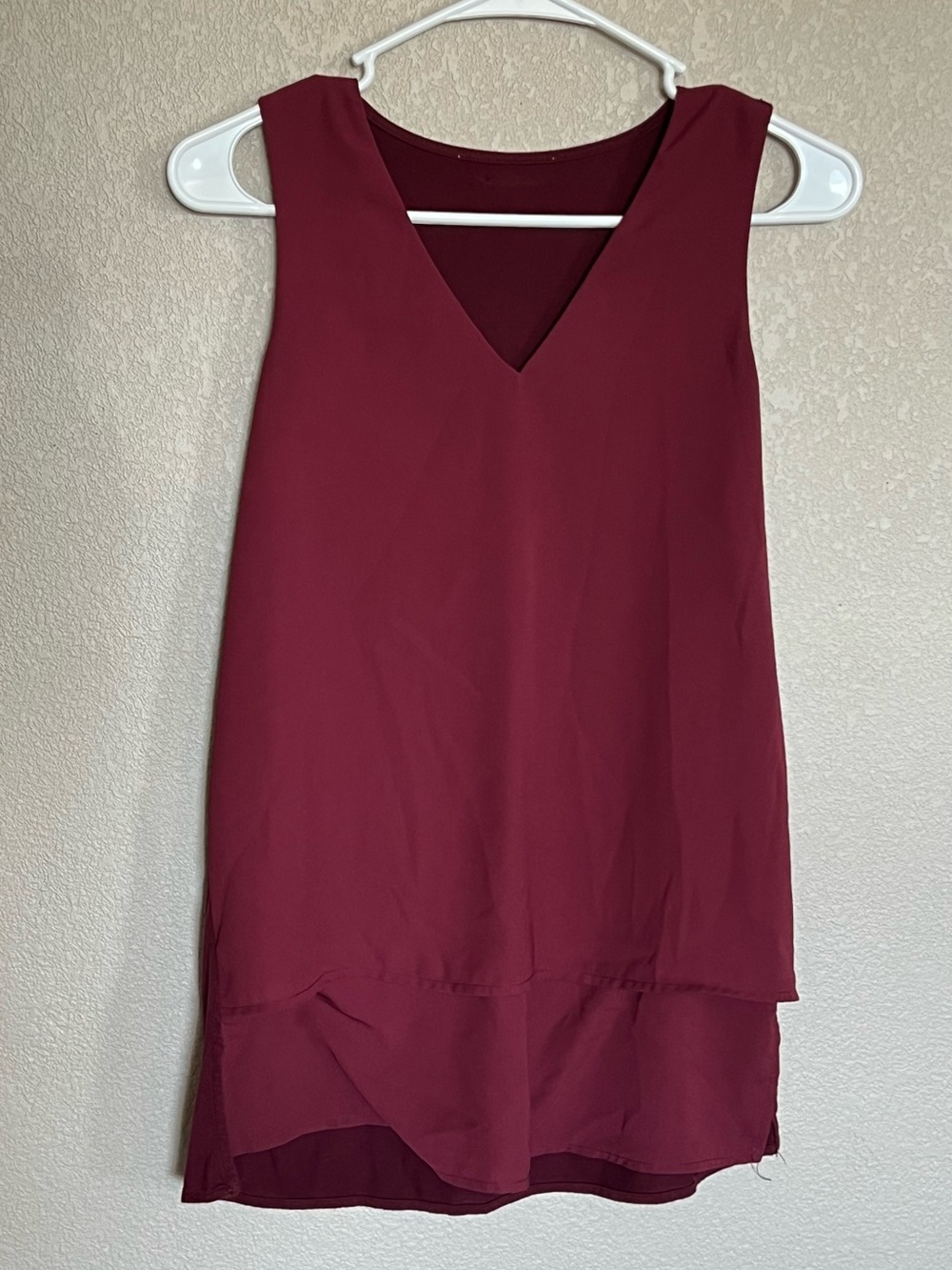 Michael Kors Sleeveless V-Neck Tunic in Wine